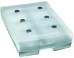 HAN Archivbox CROCO DUO, A8 quer, grau-transluzent