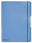HERLITZ 11361441 Notizheft flex PP A4, 40 Blatt kariert und 40 Blatt blau, gelocht,