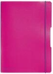 Herlitz Notizheft PP A4 Flex pink kariert liniert