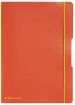 Herlitz Notizheft PP A4 Flex orange kariert liniert
