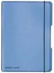 HERLITZ 11361532 Notizheft flex PP A5, 40 Blatt, kariert blau, my.book