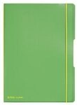 HERLITZ 11361458 Notizheft flex PP A4, 40 Blatt kariert und 40 Blatt hellgr&uuml;n,
