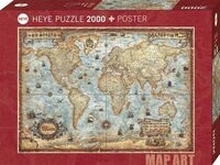HEYE 29845 Puzzle 2000 Teile The World Standard