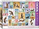 Eurographics Puzzle 1000 Yoga Katzen