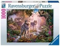 RAVENSBURGER 15185 Puzzle Wolfsfamilie im Sommer