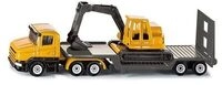 SIKU 1611 Tieflader mit Bagger