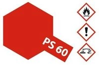 TAMIYA PS-60 Hell Mica Rot Polycarbonat Lexan Sprayfarbe Inhalt:100ml