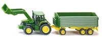 SIKU 1843 John Deere mit Frontlader und Anh&auml;nger