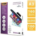 Fellowes Laminierfolientasche, DIN A3, gl&auml;nzend, 80 Mikron