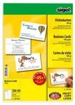 Sigel 4073049 Visitenkarten hochwei&szlig; MP,160g,15 Blatt, 85 x 55mm