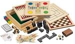 Philos Holz-Spielesammlung, klein, mit 10 Spielm&ouml;glichkeiten