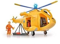 SIMBA 109251002 Feuerwehrmann Sam Hubschrauber Wallaby II mit Figur