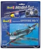 REVELL 64164 1:72 Model Set Spitfire Mk V