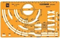 FLEISCHMANN 995101 N Gleisplanschablone N, Ep. I-VI
