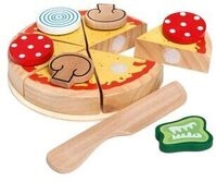 HAPPY PEOPLE 45020 Pizza aus Holz zum "Schneiden"