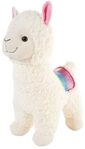 HEUNEC 903975 Lama stehend wei&szlig; mit Glitzer-Decke 60 cm