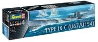 REVELL 05166 1:72 German Submarine Type IXC U67/U154