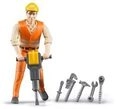 BRUDER 60020 Bauarbeiter mit Zubeh&ouml;r