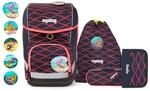 ergobag CUBO Schulrucksack-Set LUMI Edition WellenreitB&auml;r, 5-teilig