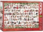 Eurographics Puzzle 1000 Weihnachtshunde