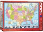 Eurographics Puzzle 1000 Karte der Vereinigten Staaten von Amerika