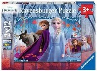 RAVENSBURGER 05009 Kinderpuzzle - Frozen 2, Reise ins Ungewisse 2x12 Teile