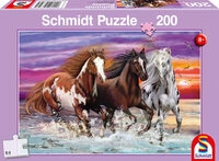 SCHMIDT SPIELE 56356 Wildes Pferde-Trio, 200 Teile