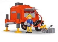 SIMBA 109251041 Feuerwehrmann Sam Anh&auml;nger mit 1 Figur
