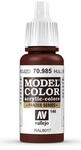 Vallejo Model Color 770985 - Dunkelbraun, Matt, 17 ml