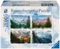 RAVENSBURGER 16137 Puzzle M&auml;rchenschloss in 4 Jahreszeiten 18000 Teile