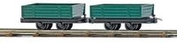 BUSCH 12206 H0 Zwei Niederbordwagen