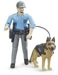 BRUDER 62150 bworld Polizist mit Hund