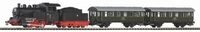 PIKO 97933 H0 Starter-Set Dampflok Personenzug A-Gleis & Bettung, PKP