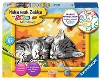 RAVENSBURGER 28696 Malen nach Zahlen - K&auml;tzchen im Herbst