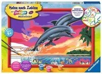 RAVENSBURGER 28907 Malen nach Zahlen Welt der Delfine