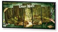 SCHIPPER 609450832 MNZ Malen nach Zahlen - Unser Wald (Polyptychon)