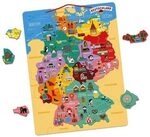 JANOD J05477 Magnetische Landkarte Deutschland - 79 Teile