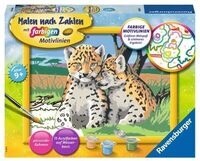 RAVENSBURGER 28486 Malen nach Zahlen Kleine Leoparden