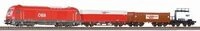 PIKO 97948 Start-Set mit Bettung Herkules mit 3 G&uuml;terwagen, &Ouml;BB, Ep. V