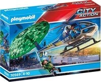 PLAYMOBIL 70569 Polizei-Hubschrauber: Fallschirm-Verfolgung