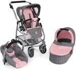 Bayer Chic 2000 3 in 1 Kombi EMOTION ALL IN, Melange grau-rosa