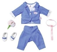 ZAPF 826874 BABY born Boutique Deluxe Br&auml;utigam 43 cm