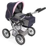 Bayer Chic 2000 Kombi-Puppenwagen "LENI" Melange grau-navy