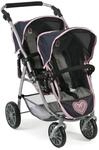 Bayer Chic 2000 Tandembuggy VARIO, Melange grau-navy