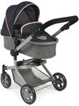 Bayer Chic 2000 Kombi-Puppenwagen Mika Melange grau-navy