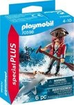 PLAYMOBIL 70598 Pirat mit Flo&szlig; und Hammerhai