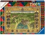 RAVENSBURGER 16599 Erwachsenenpuzzle Hogwarts Karte 1500 Teile