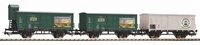 PIKO 58398 H0 3er Set Bierwagen &bdquo;Brauereien aus Norddeutschland&ldquo;, DB, Ep....
