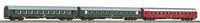 PIKO 58221 H0 3er Set Y-Wagen D 300 Set 2, DR, Ep. IV