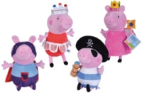 SIMBA 109261001 Peppa Pig Pl&uuml;sch Kost&uuml;mfreunde, 4-fach sortiert